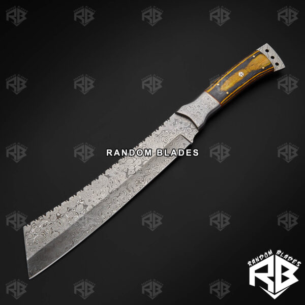 damascus steel rambo machete knife for sale