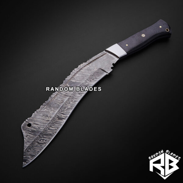 damascus steel machete kukri knife - military kukri knife