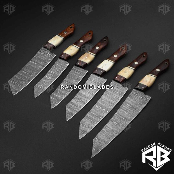 Bone Handle Chef Knife Set – Professional Chef Knife Set – Random Blades