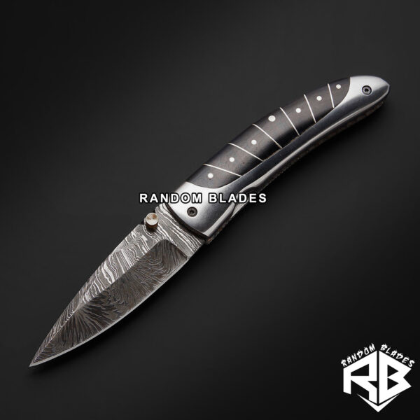 black horn pocket knife - folding knife
