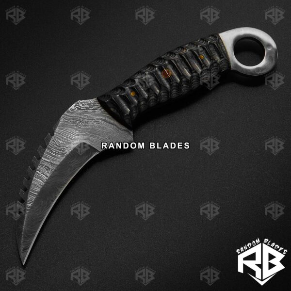 Damascus Steel Karambit Knife – Best Tactical Karambit Knife – Random Blades
