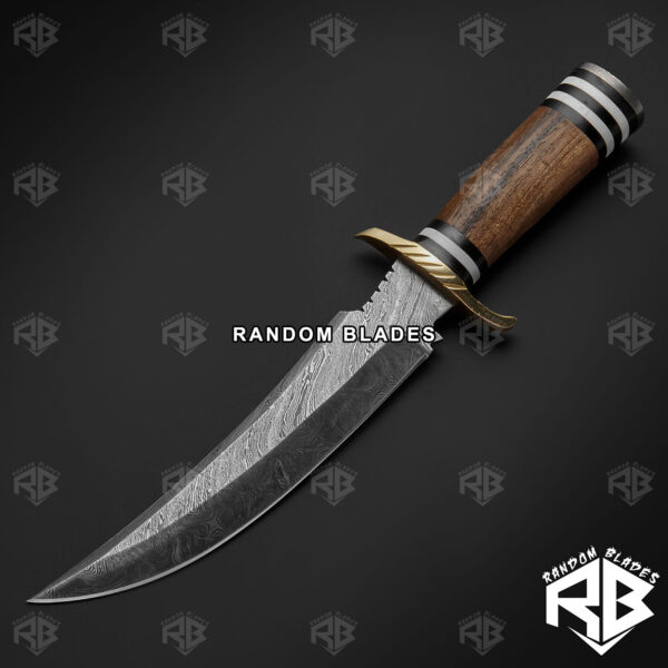Damascus Steel Hunting Knife – Fixed Blade Hunting Knife – Random Blades