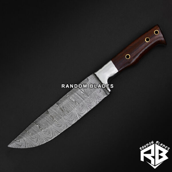 fixed blade damascus steel hunting knife