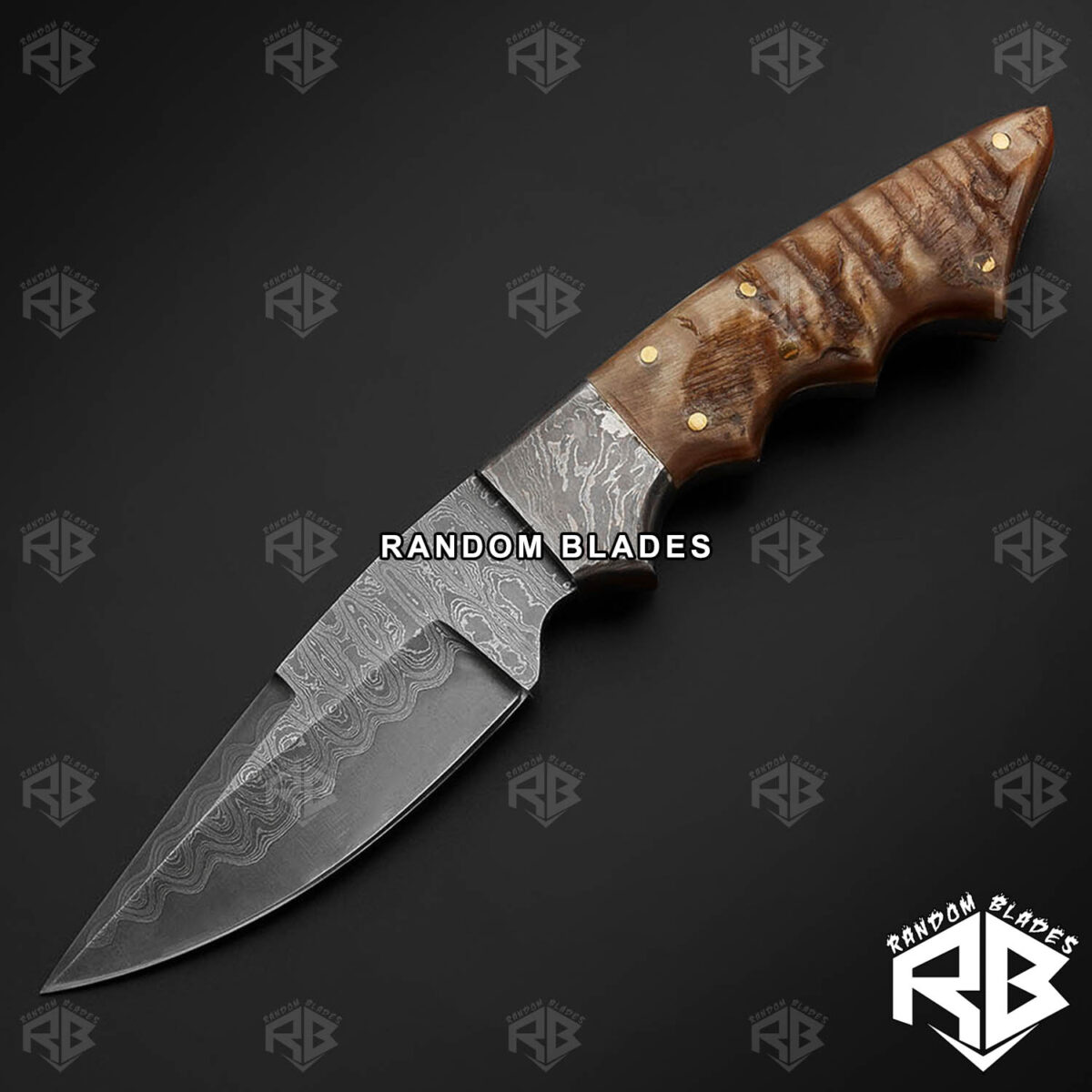 Best Ram Horn Hunting Knife – Fixed Blade Hunting Knife – Random Blades