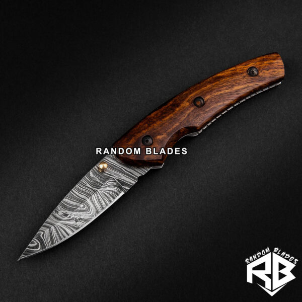 damascus steel best folding knife pocket knife