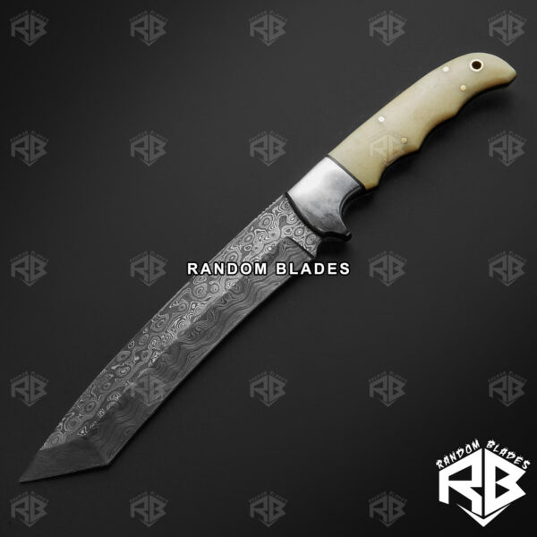Bone Tanto Knife – Damascus Tanto Knife – Tanto Tactical Knife – Random Blades