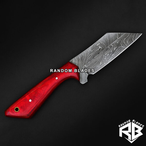 Damascus steel mini viking seax knife