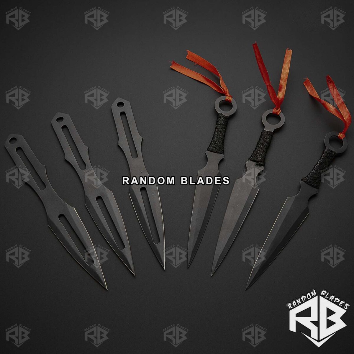 6 Pcs Throwing Knife Set – Ninja Throwing Knife – Kunai Knife – Random Blades