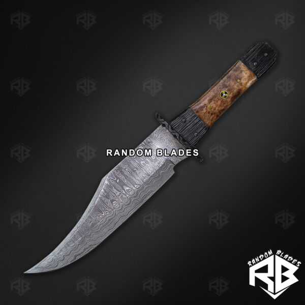 damascus steel bowie knife for sale