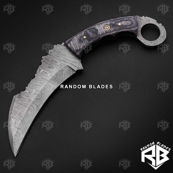 Damascus Steel Karambit Knife – Best Hunting Karambit Knife – Random Blades